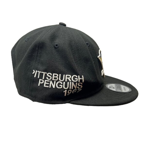 Pittsburgh Penguins New Era 59Fifty Snapback Hat Cap NHL Hockey Logo Spell Out - Picture 5 of 10